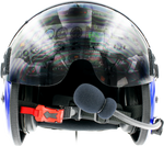PilotX Flight Helmet - Front