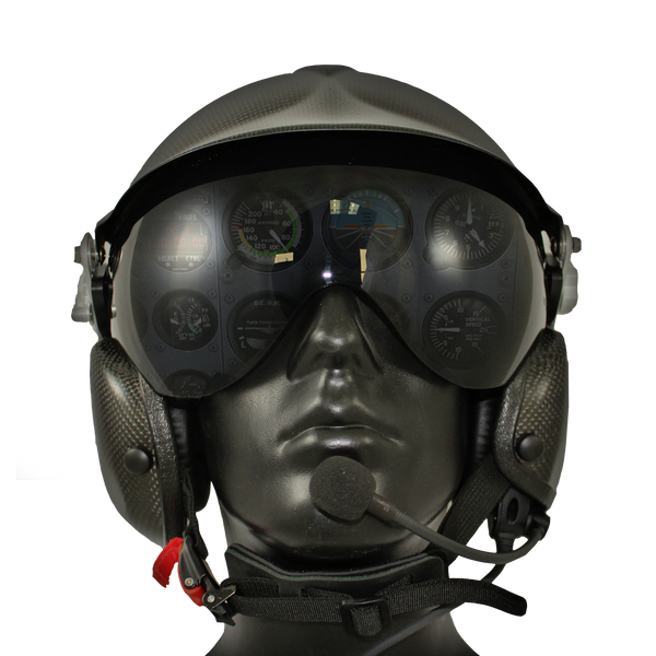 Aries Flight Helmet With BOSE A30 Visor – Bonehead Composites